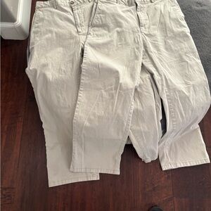 2 Old Navy Men's Khaki Chinos